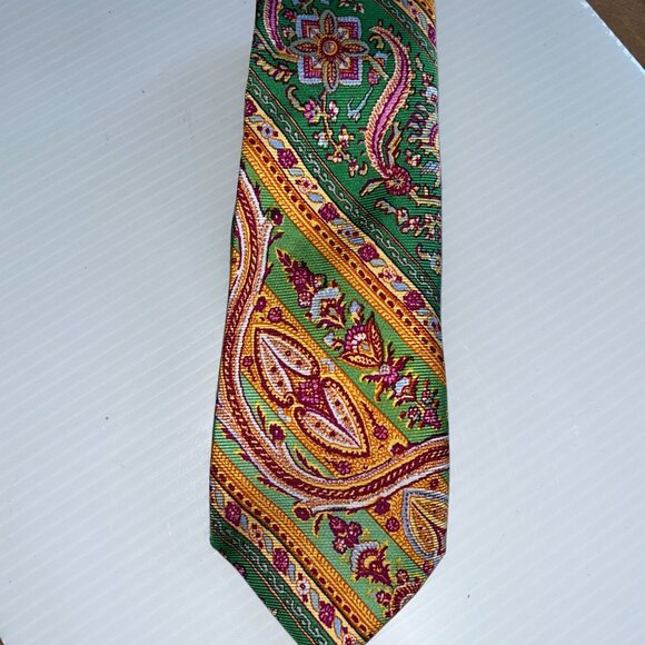 Polo by Ralph Lauren Designer Silk ties-lot of 2, made in Italy - Picture 3 of 6